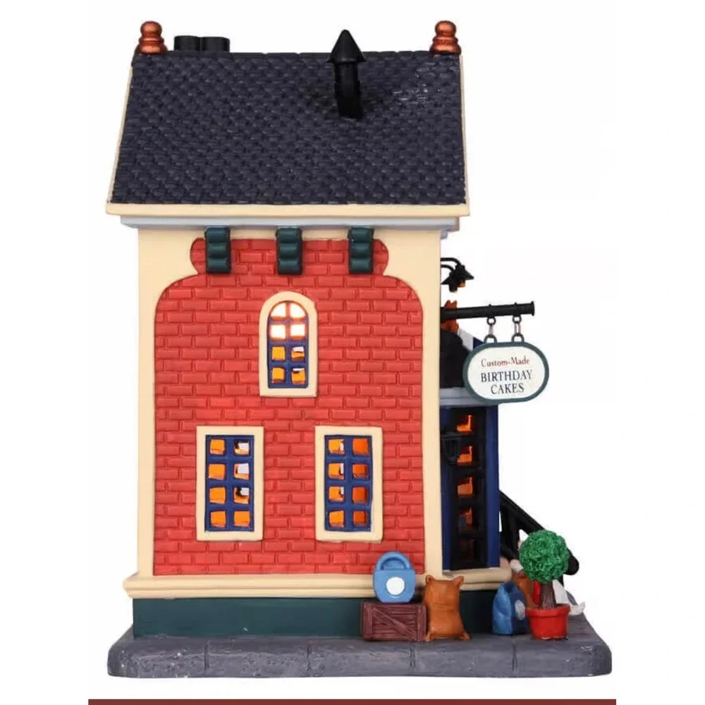 Lemax Pawfection Dog Cat Pet Bakery Christmas Shoppe Building Caddington Village
